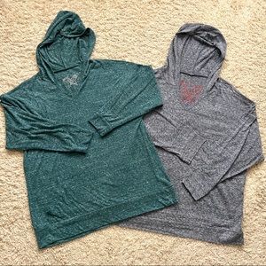 Set of 2 Derek Heart Spacedye Pullover Hoodies